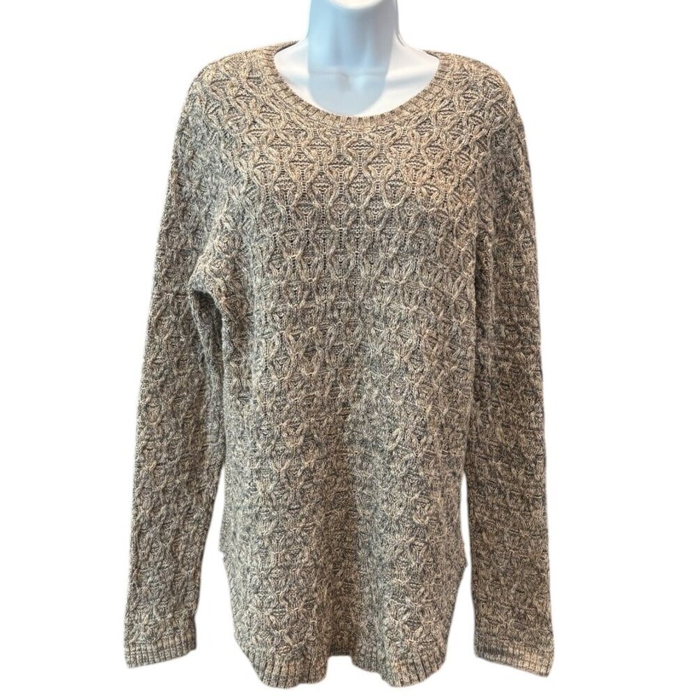 Jeanne Pierre Lattice Knit Pullover Sweater Size XL – Cozy Winter Vibes